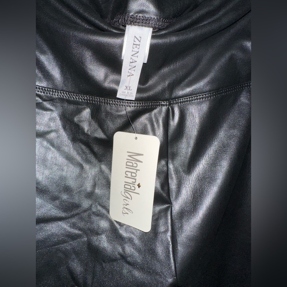 Faux Leather High-Waist - Picture 2 of 2